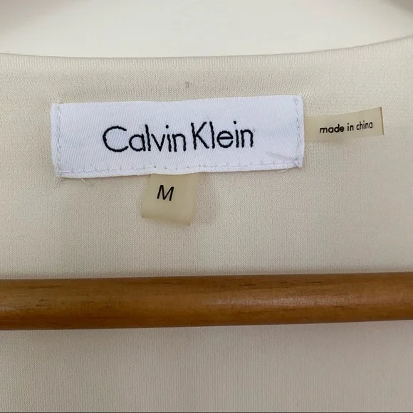 calvin klein | cream blouse - Picture 3 of 4